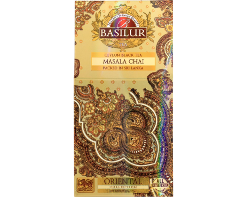 Чай черный BASILUR Восточная коллекция Masala Chai Цейлонский байховый листовой, 100г, Шри-Ланка, 100 г