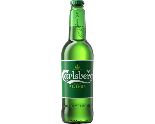 Пиво светлое CARLSBERG Pilsner фильтрованное, пастеризованное, 4,6%, 0.45л, Россия, 0.45 L