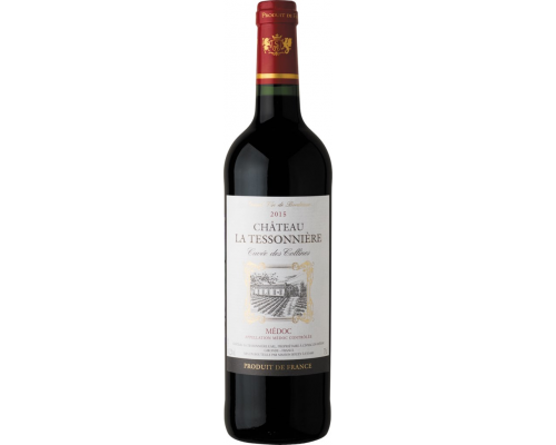 Вино CHATEAU LA TESSONNIERE Медок AOC красное сухое, 0.75л, Франция, 0.75 L