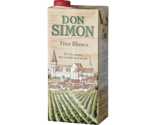 Вино DON SIMON белое сухое, 1л, Испания, 1 L