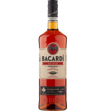 Напиток спиртной BACARDI Spiced на основе рома 40%, 1л, Италия, 1 L