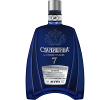 Коньяк СТАРЕЙШИНА in Single Barrel 7 лет КВ выдержанный 45%, 0.5л, Россия, 0.5 L