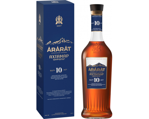 Коньяк ARARAT Ахтамар Армянский старый КС 40%, п/у, 0.5л, Армения, 0.5 L