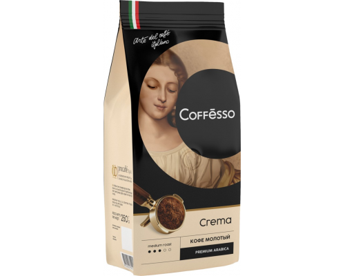 Кофе молотый COFFESSO Crema, 250г, Россия, 250 г