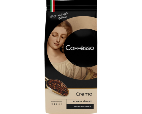 Кофе зерновой COFFESSO Crema, 250г, Россия, 250 г