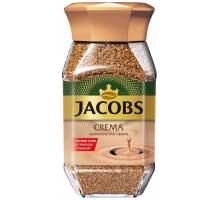 Кофе растворимый JACOBS Crema натуральный сублимированный, ст/б, 95г, Россия, 95 г