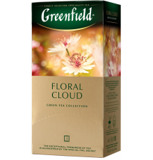 Чай зеленый GREENFIELD Floral Cloud Оолонг с ароматом бузины байховый, 25пак, Россия, 25 пак