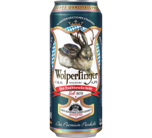 Пиво светлое WOLPERTINGER Традиционное фильтрованное пастеризованное, 4,9%, ж/б, 0.5л, Германия, 0.5 L