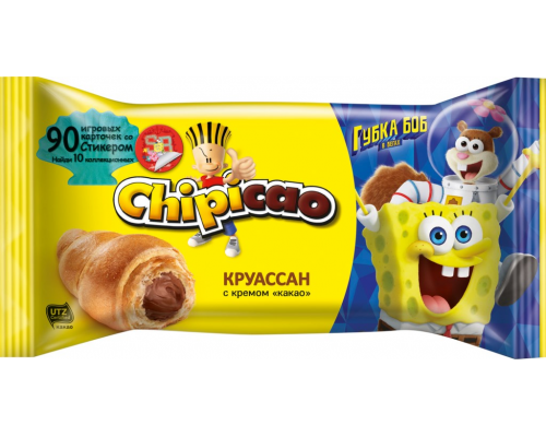 Круассаны CHIPICAO с кремом Какао, 60г, Россия, 60 г