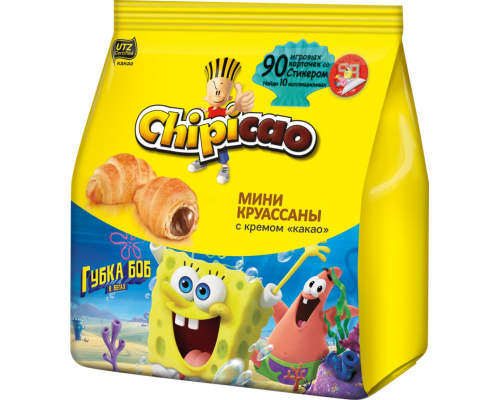 Круассаны CHIPICAO Mini с кремом Какао, 50г, Россия, 50 г