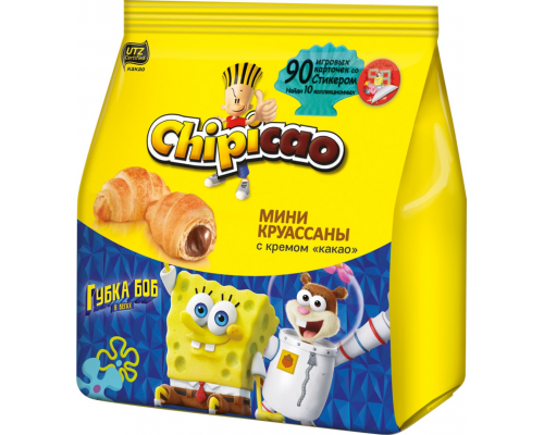 Круассаны CHIPICAO Mini с кремом Какао, 50г, Россия, 50 г