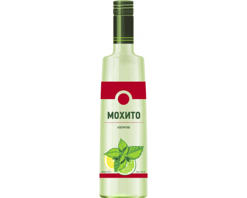 Аперитив Mojito Мохито непрозрачный 12%, 0.75л, Россия, 0.75 L