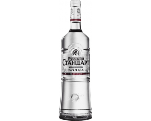 Водка РУССКИЙ СТАНДАРТ Platinum 40%, 1л, Россия, 1 L