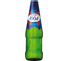 Пиво светлое KRONENBOURG 1664 пастеризованное, 4,5%, 0.46л, Россия, 0.46 L