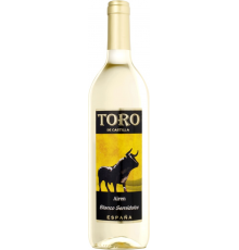 Вино TORO DE CASTILLA Айрен Кастилья белое полусладкое, 0.75л, Испания, 0.75 L