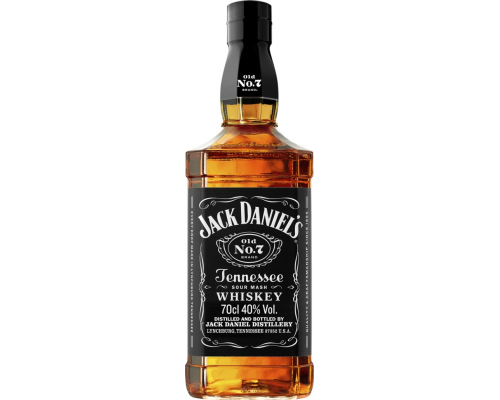 Виски JACK DANIEL'S Tennessee Whiskey зерновой, 40%, 0.7л, США, 0.7 L