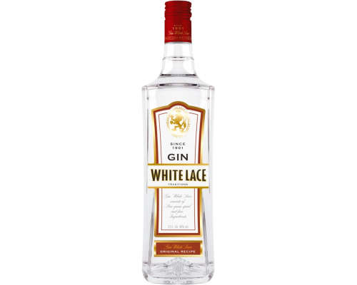 Джин WHITE LACE 40%, 0.5л, Россия, 0.5 L