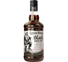 Напиток спиртной CAPTAIN MORGAN Black Spiced на основе невыдержанного рома, 40%, 0.7л, Великобритания, 0.7 L