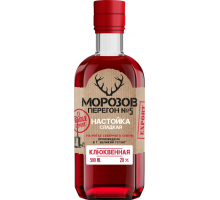 Настойка МОРОЗОВ ПЕРЕГОН №5 Клюквенная сладкая 20%, 0.5л, Россия, 0.5 L