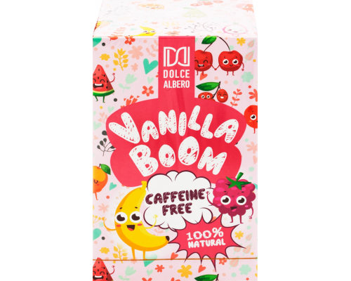 Напиток чайный травяной DOLCE ALBERO Vanilla Boom, 20пак, Шри-Ланка, 20 пак