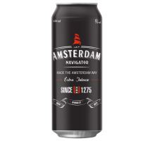 Напиток пивной светлый AMSTERDAM Navigator светлый пастеризованный, 7%, ж/б, 0.45л, Россия, 0.45 L