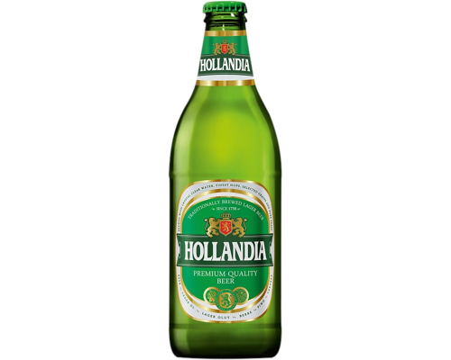 Пиво светлое HOLLANDIA фильтрованное пастеризованное, 4,8%, 0.45л, Россия, 0.45 L