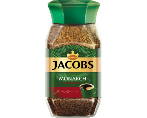 Кофе растворимый JACOBS Monarch Intense натуральный сублимированный, ст/б, 95г, Россия, 95 г