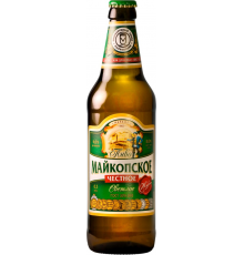 Пиво светлое МАЙКОПСКОЕ Честное, 4%, 0.5л, Россия, 0.5 L