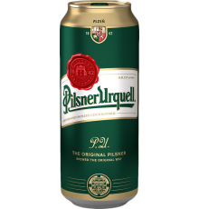 Пиво светлое PILSNER URQUELL фильтрованное пастеризованное, 4,4%, ж/б, 0.5л, Чехия, 0.5 L