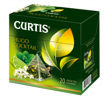 Чай зеленый CURTIS Hugo Cocktail, 20х1,8г, Россия, 20 пак