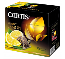 Чай черный CURTIS Sunny Lemon с ароматом цитрусовых, 20пак, Россия, 20 пир