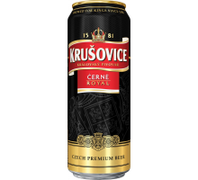 Пиво темное KRUSOVICE Cerne фильтрованное, пастеризованное, 4,3%, ж/б, 0.43л, Россия, 0.43 L