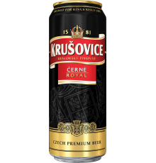 Пиво темное KRUSOVICE Cerne фильтрованное, пастеризованное, 4,3%, ж/б, 0.43л, Россия, 0.43 L