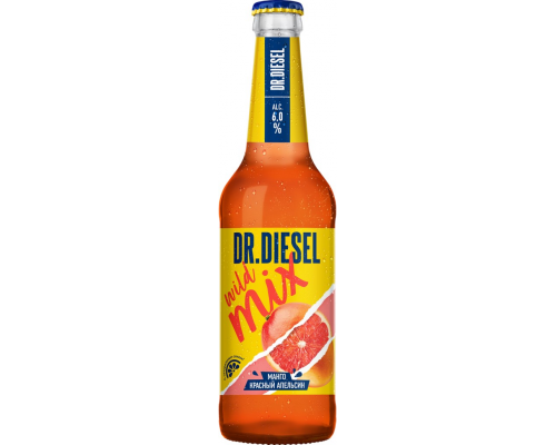 Напиток пивной DR.DIESEL Wild Mix Манго, апельсин пастеризованный, 6%, 0.45л, Россия, 0.45 L