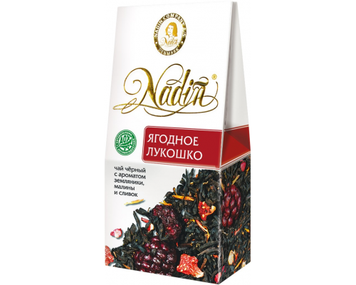 Чай черный NADIN Ягодное лукошко листовой, 50г, Россия, 50 г