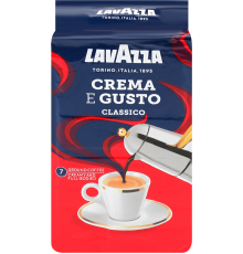 Кофе молотый LAVAZZA Crema e Gusto натуральный жареный, 250г, Италия, 250 г