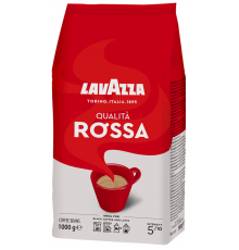 Кофе зерновой LAVAZZA Qualita Rossa натуральный жареный, 1кг, Италия, 1 кг