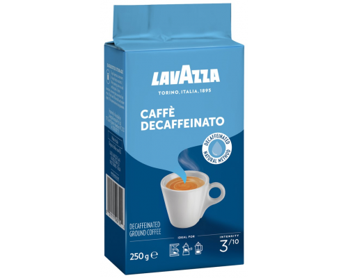 Кофе молотый LAVAZZA Caffe Decaffeinato натуральный, 250г, Италия, 250 г