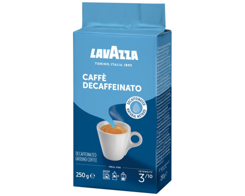 Кофе молотый LAVAZZA Caffe Decaffeinato натуральный, 250г, Италия, 250 г