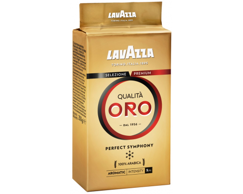 Кофе молотый LAVAZZA Qualita ORO натуральный жареный, 250г, Италия, 250 г