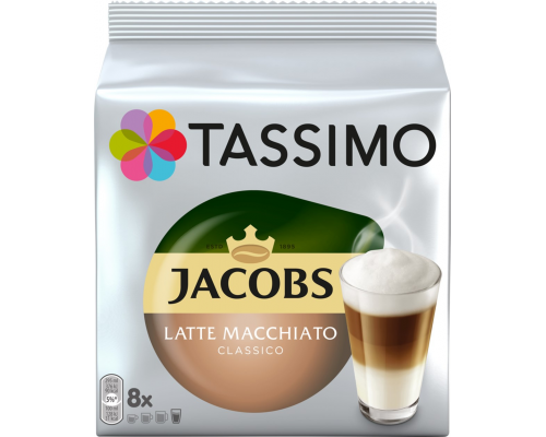 Напиток кофейный в капсулах TASSIMO Jacobs Latte Macchiato Classico, 16кап, Германия, 16 кап