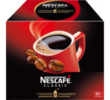 Кофе растворимый с добавлением молотого NESCAFE Classic, 30шт, Россия, 30 шт