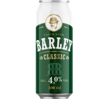 Пиво светлое BARLEY Classic фильтрованное пастеризованное, 4%, 0.5л, Польша, 0.5 L