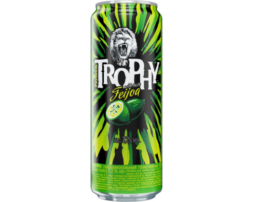 Напиток слабоалкогольный TROPHY Perfect со вкусом фейхоа фильтрованный, 7,2%, 0.45л, Россия, 0.45 L