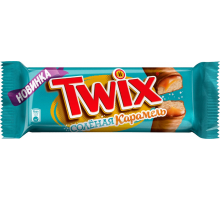 Батончик Twix Соленая карамель 55г, Россия, 55 г