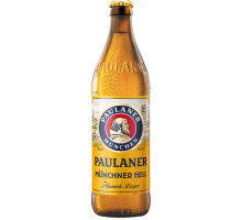 Пиво светлое PAULANER Original Munchner hell фильтрованное пастеризованное, 4,9%, 0.5л, Германия, 0.5 L