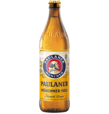 Пиво светлое PAULANER Original Munchner hell фильтрованное пастеризованное, 4,9%, 0.5л, Германия, 0.5 L