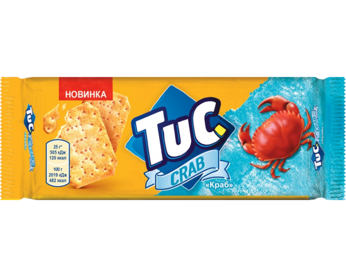 Крекер TUC Краб, 100г, Россия, 100 г