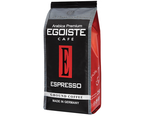 Кофе молотый EGOISTE Espresso, 250г, Германия, 250 г