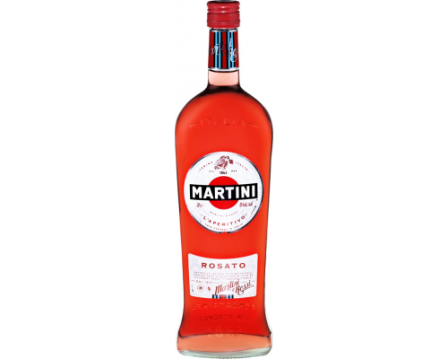 Напиток ароматизированный MARTINI Rosato розовый сладкий, 1л, Италия, 1 L